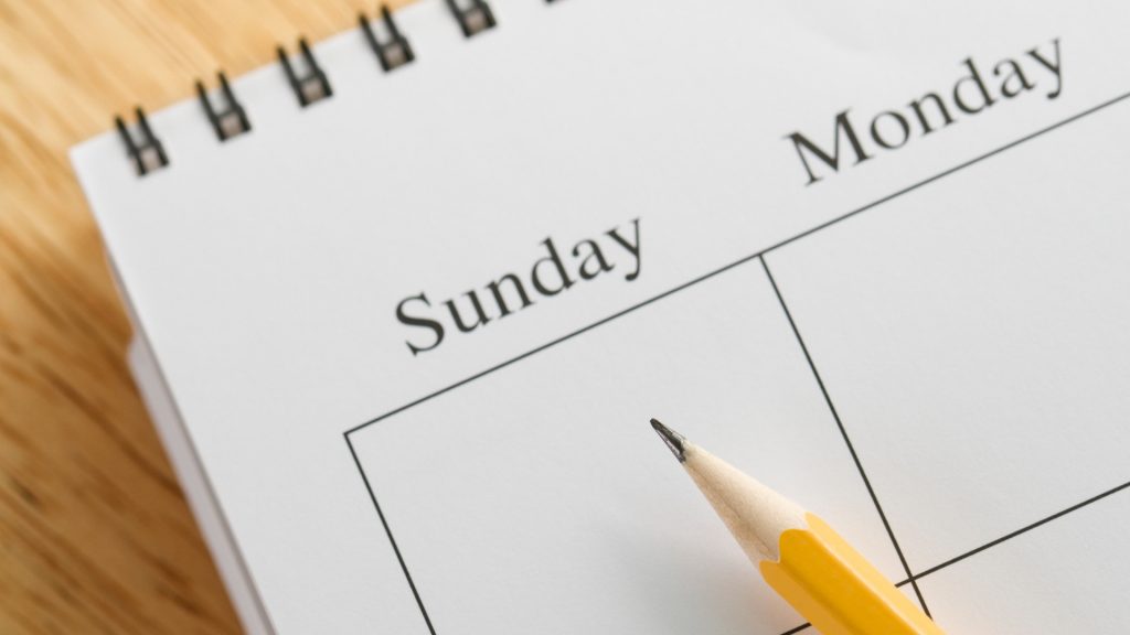 calendario de rutina para adolescentes